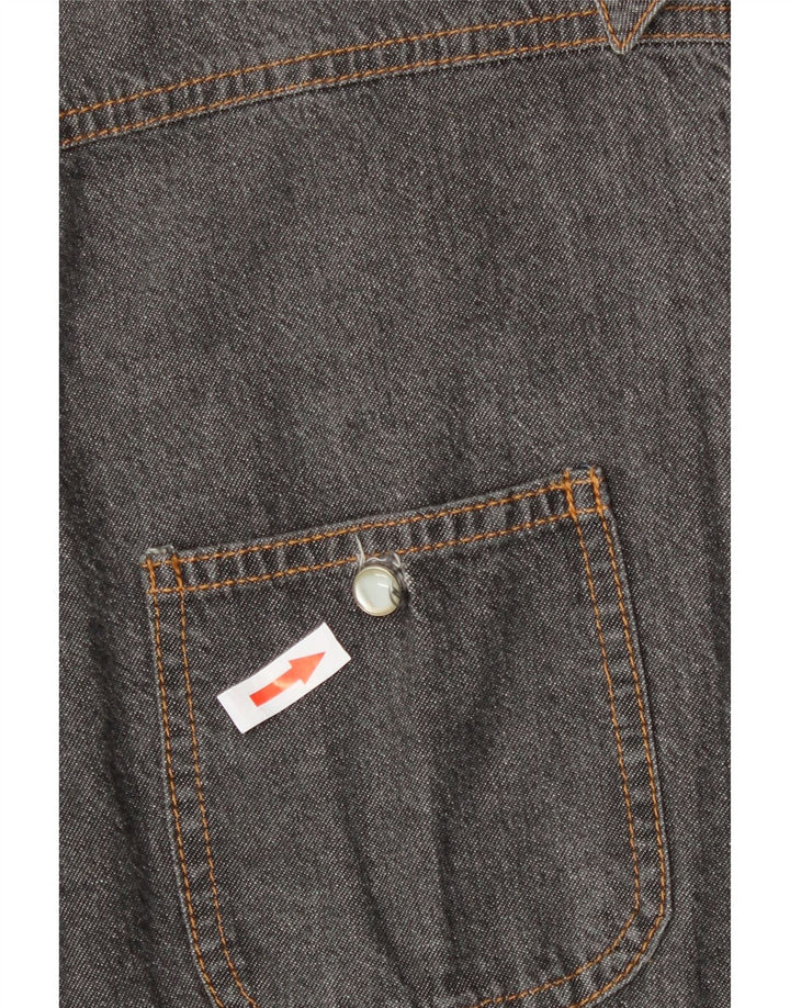 Camicia di jeans da donna C'EST COMMECA UK 16 grande grigia