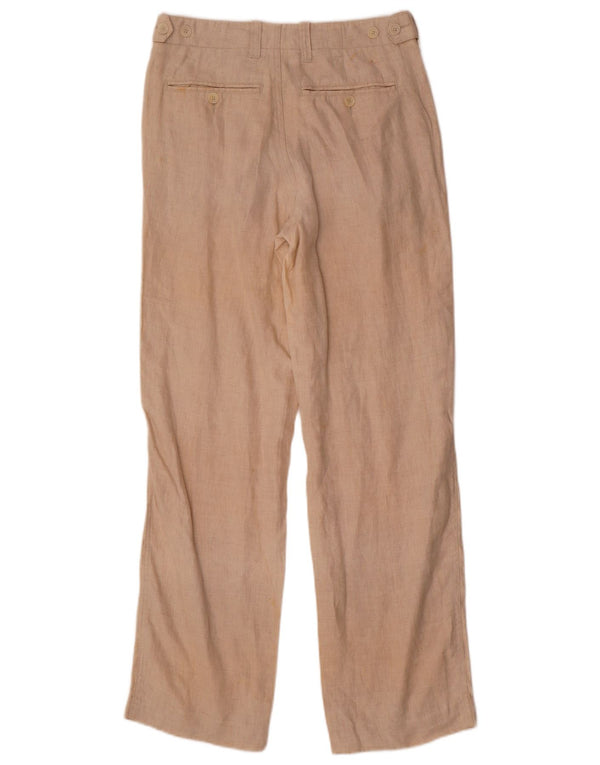 Pantaloni chino dritti da uomo Zara EU 38 Small W30 L32 Lino beige