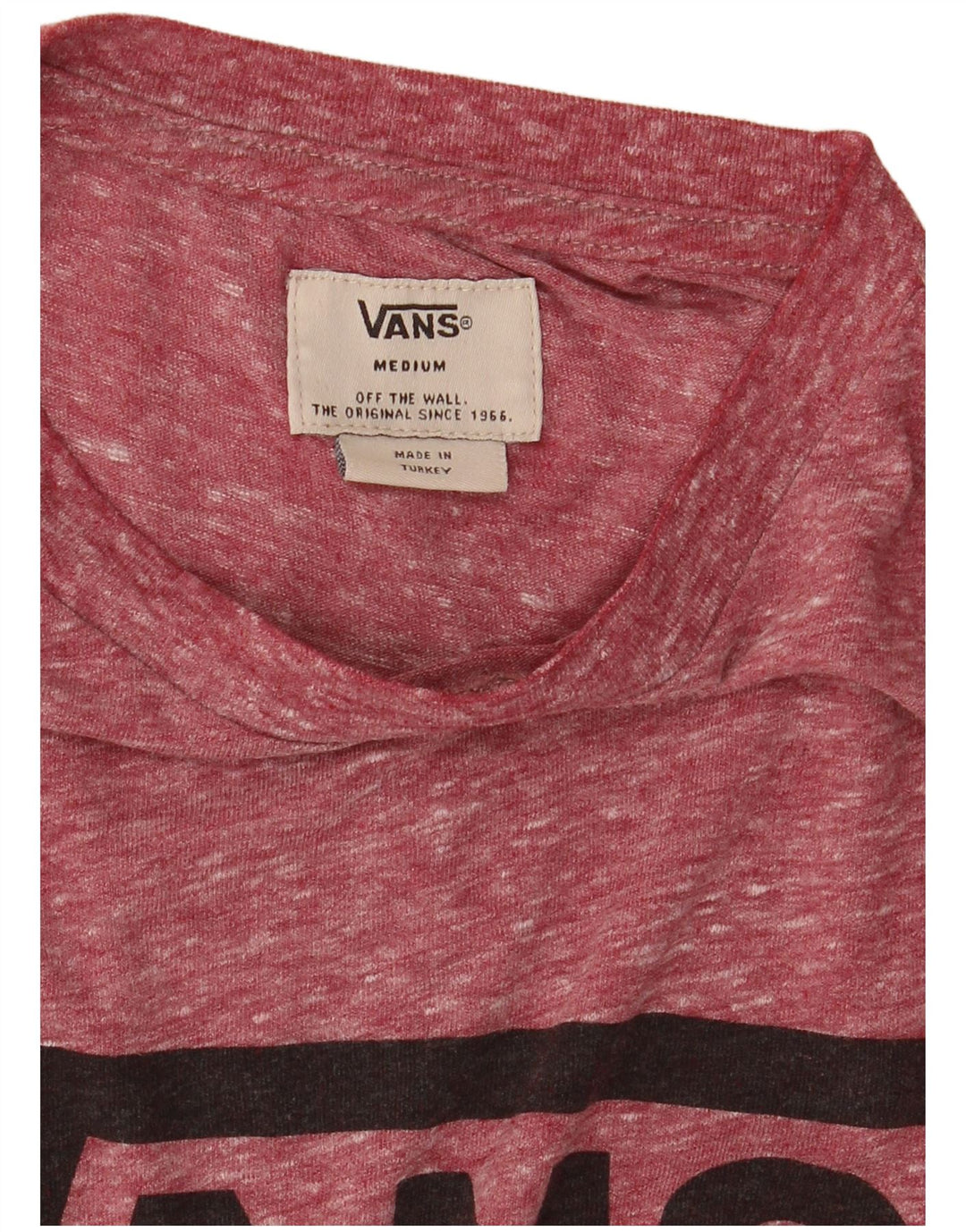 T-shirt grafica da uomo VANS Top medio marrone chiazzato