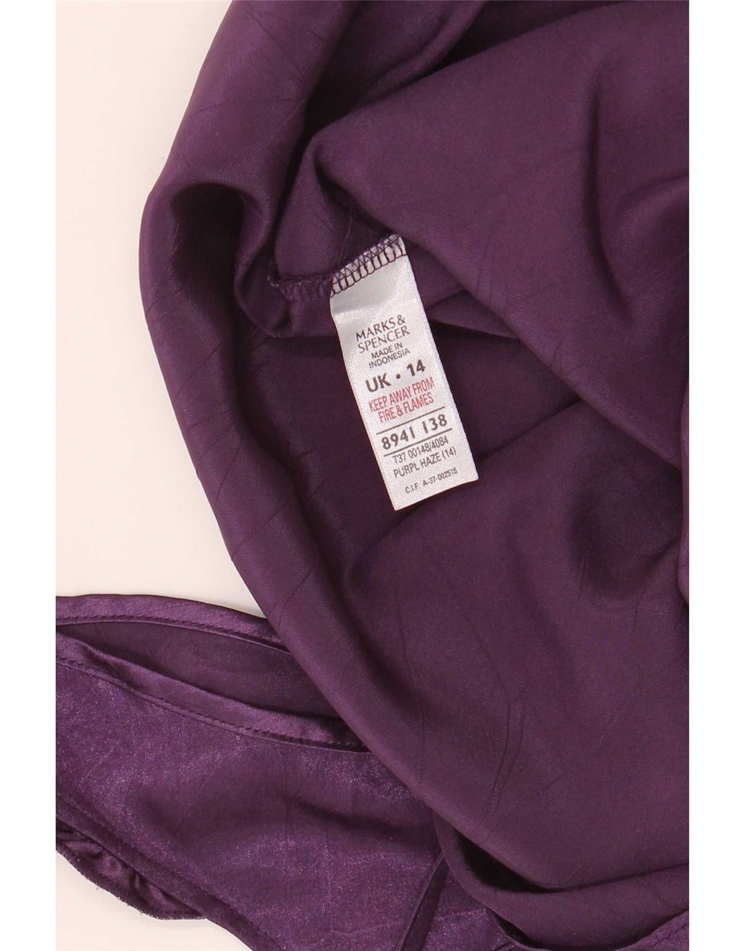 Canotta da donna Marks & Spencer UK 14 Poliestere viola medio