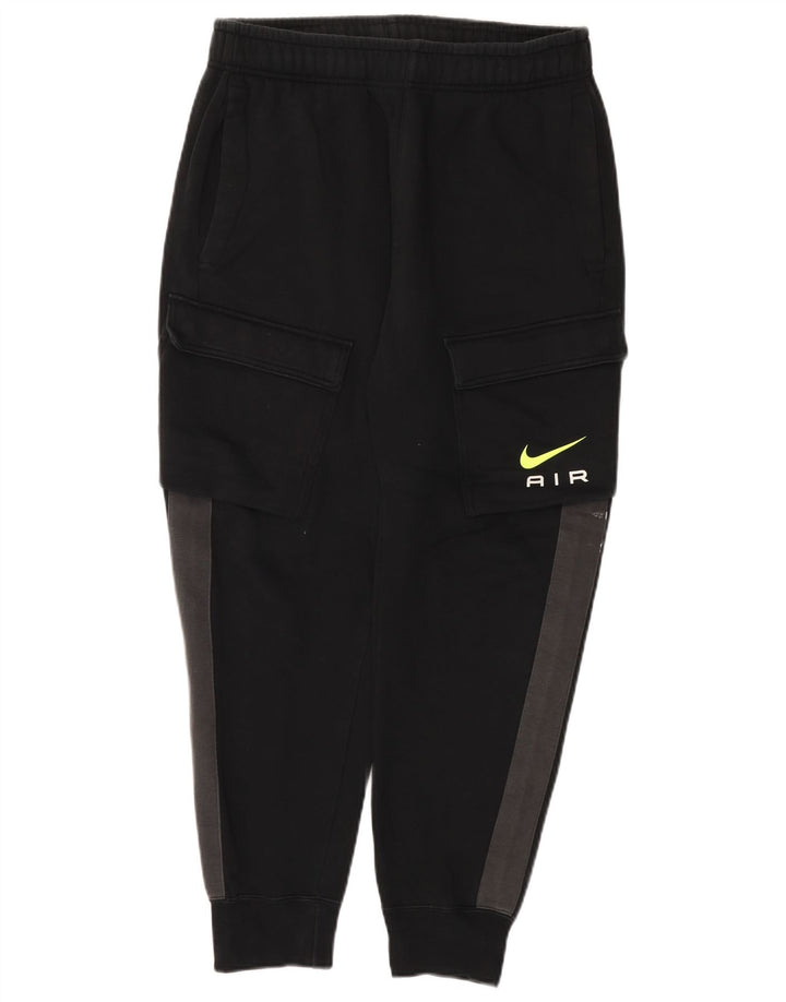 Pantaloni da tuta Nike da uomo cargo da jogging, cotone color block medio nero