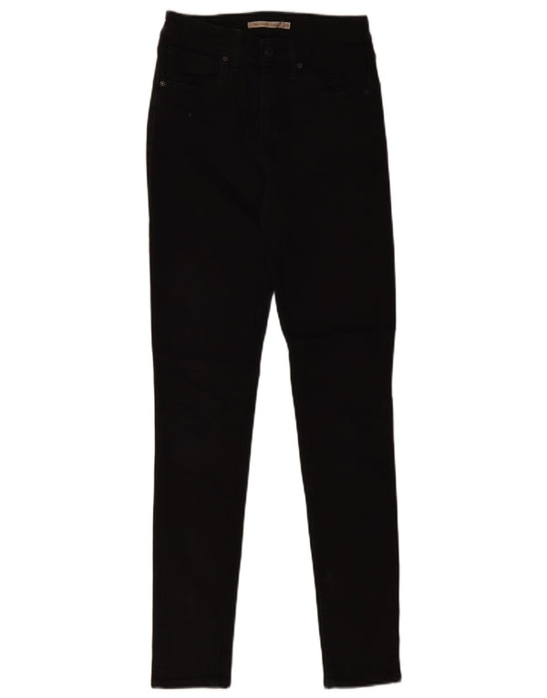 LEVI'S Jeans skinny a vita alta 721 da donna W25 L30 cotone nero