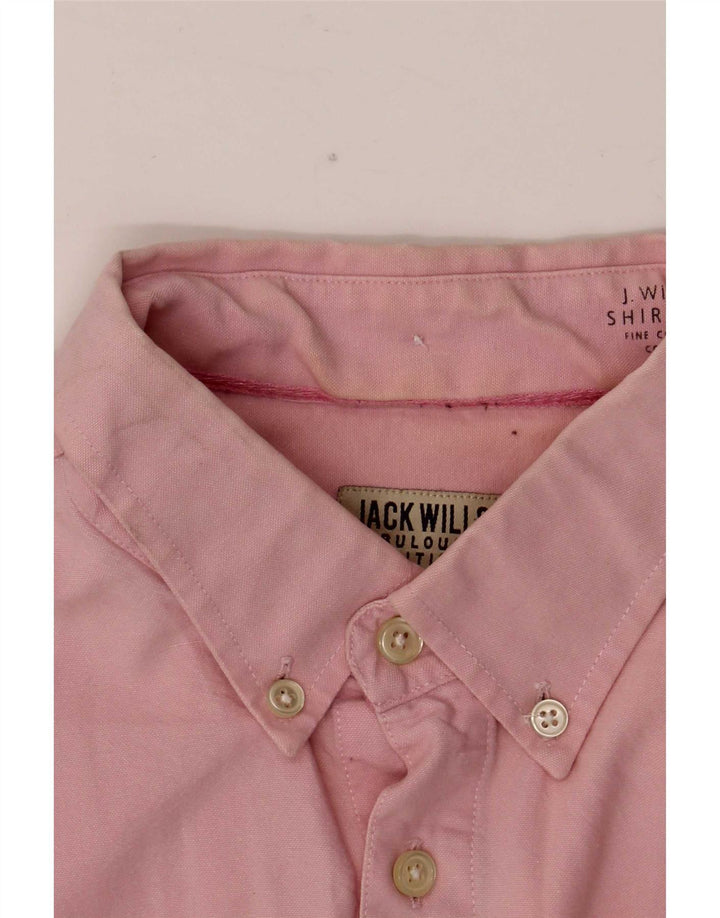 Camicia da uomo Jack Wills cotone rosa medio