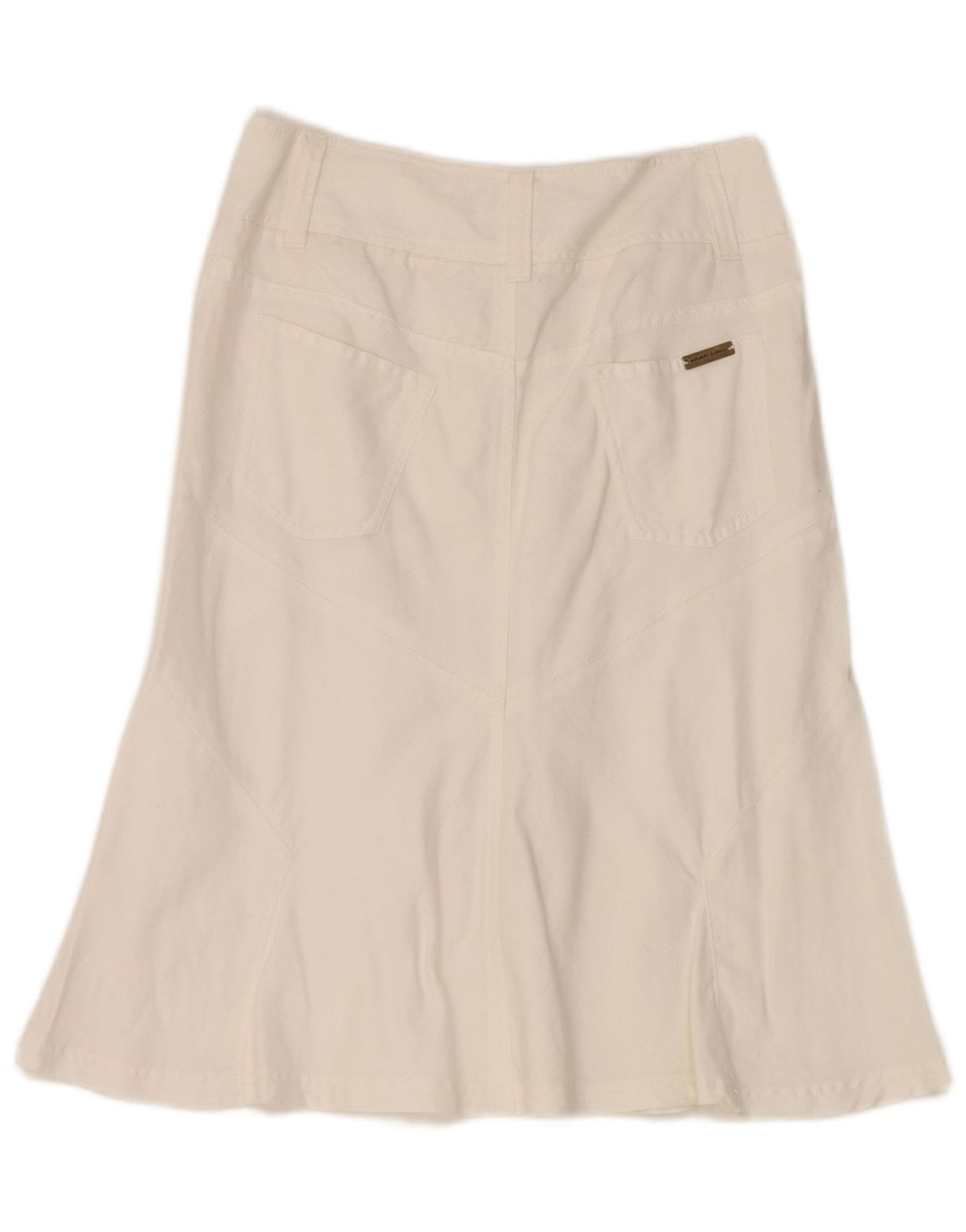 Gonna a trapezio da donna Marlboro Classics EU 40 media W28 bianca