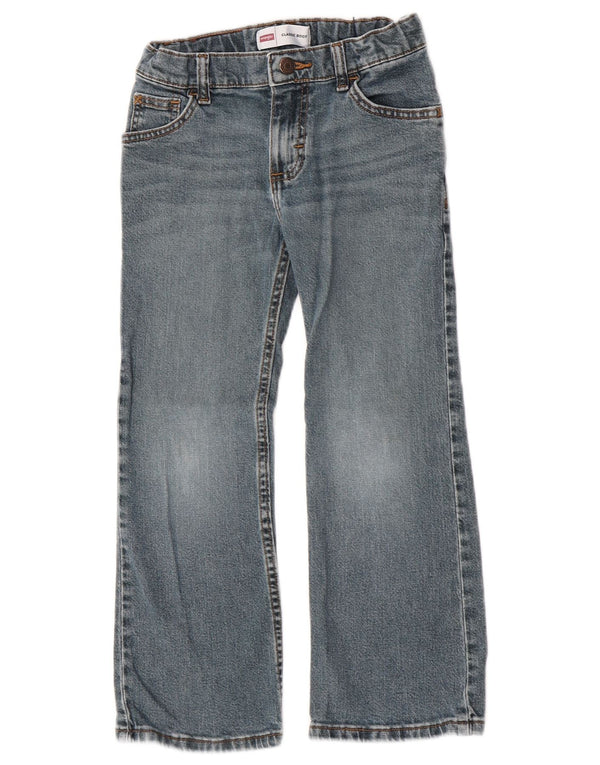 Jeans Wrangler ragazzi classici fit bootcut 7-8 anni W23 L21 cotone blu