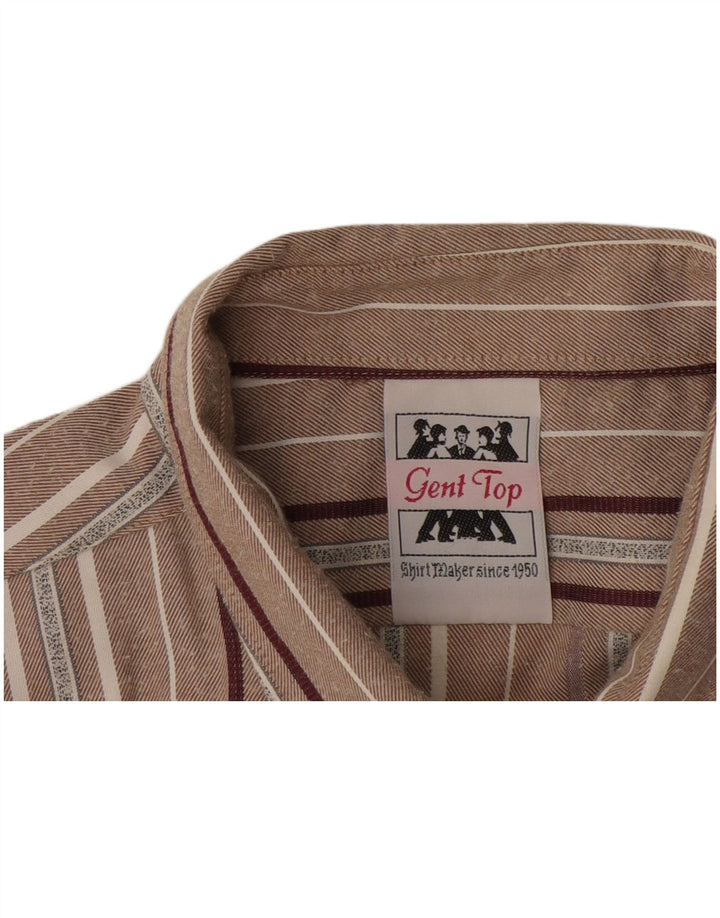 Camicia da uomo VINTAGE XL a righe grigie
