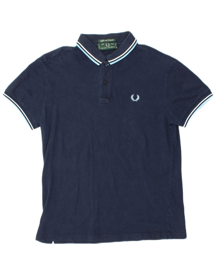 Polo da uomo FRED PERRY piccola in cotone blu navy