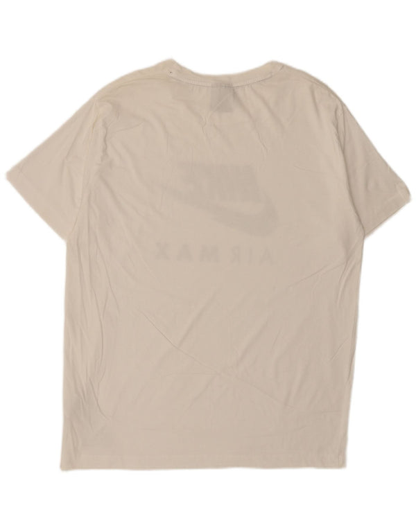 T-shirt grafica da uomo Nike Top XL in cotone bianco