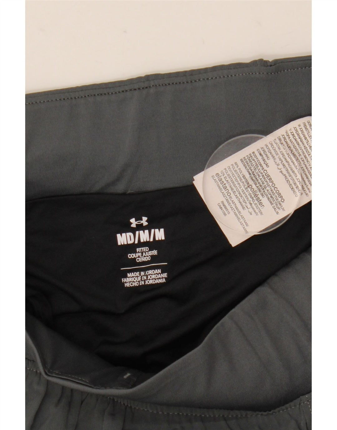 Pantaloncini sportivi da donna Under Armour UK 14 Poliestere grigio medio