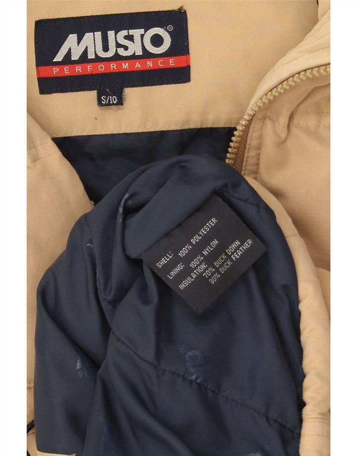 Gilet imbottito oversize da donna Musto UK 10 piccolo poliestere beige