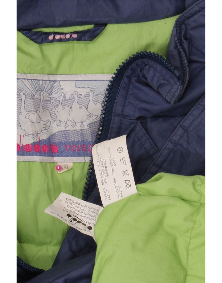 DIADORA Giacca imbottita da uomo UK 44 2XL Blu Navy Poliestere