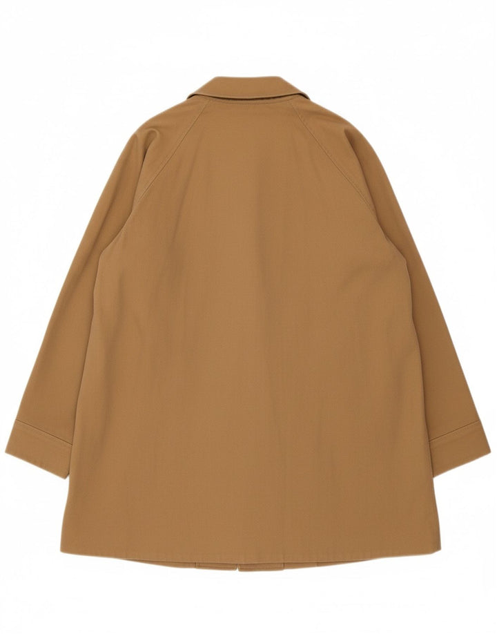 HOBBS Womens Overcoat UK 12 Medium  Beige Cotton