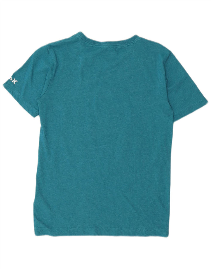 T-shirt grafica per ragazzi Hurley Top 10-11 anni in cotone blu medio