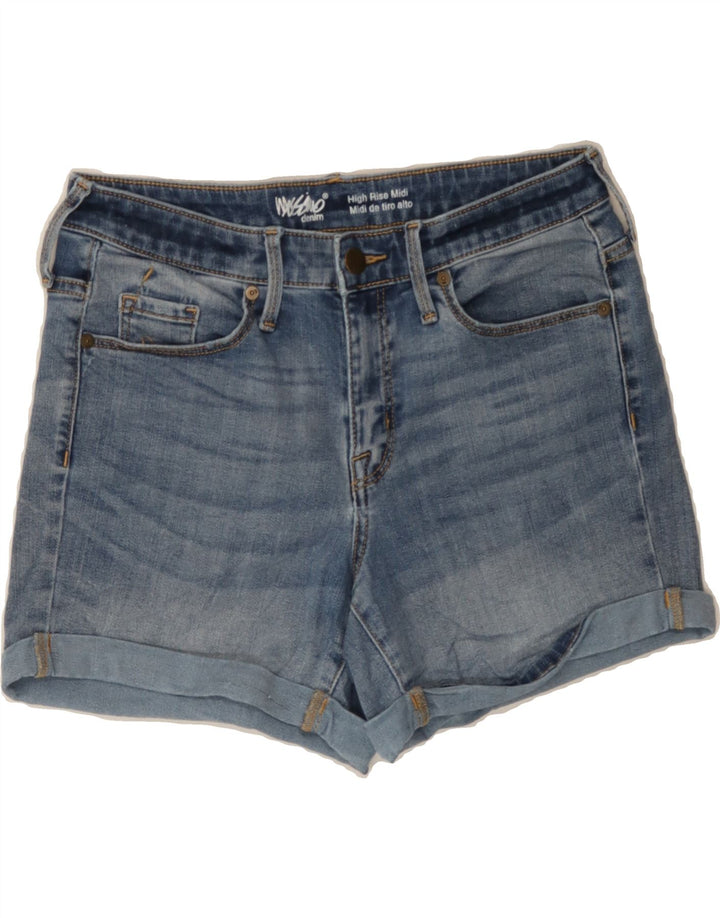 MOSSIMO Womens Mid Rise Denim Shorts US 6 Medium W28 Blue Cotton Vintage Mossimo and Second-Hand Mossimo from Messina Hembry 