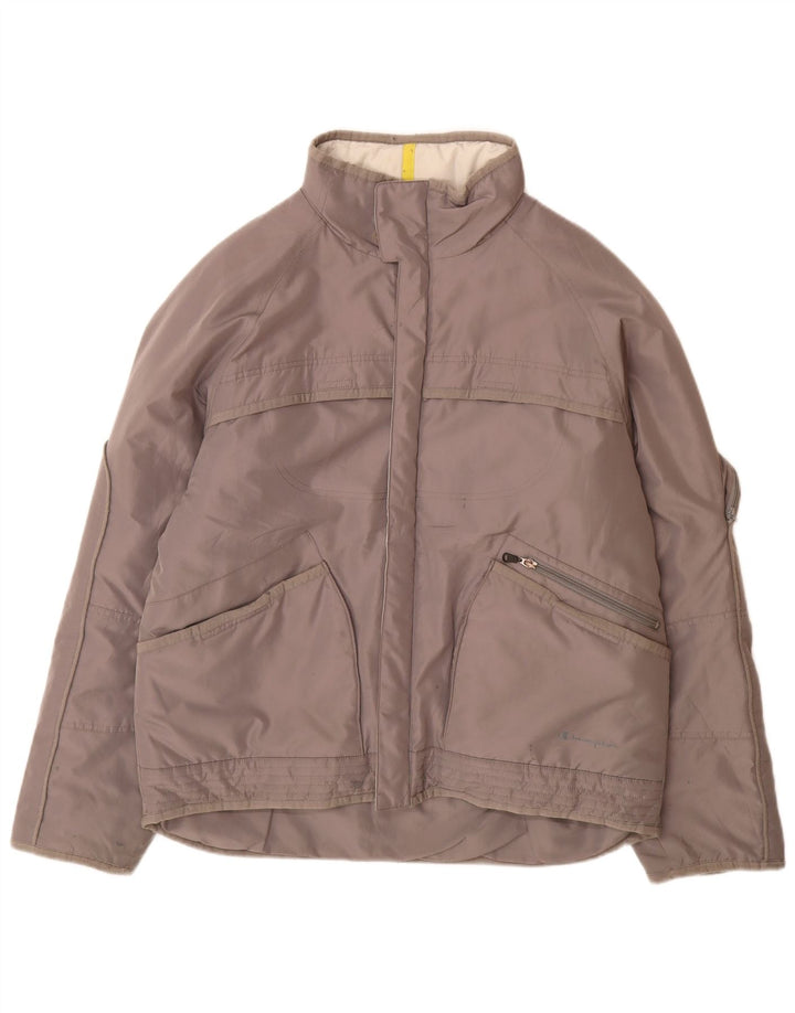 CHAMPION Mens Padded Jacket UK 38 Medium Grey