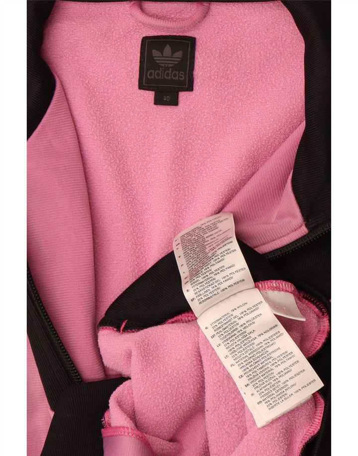 Giacca da tuta da donna Adidas EU 40 poliammide color block rosa medio