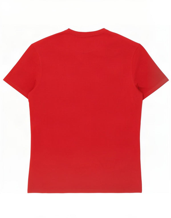 Guess T-shirt grafica da donna Top UK 14 Medium Rosso