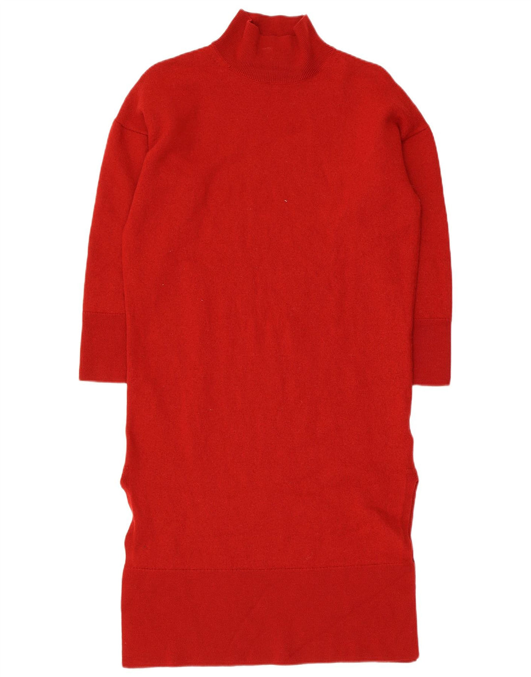 Abito maglione oversize da donna con maniche a 3/4 Cos UK 10 piccolo in lana rossa