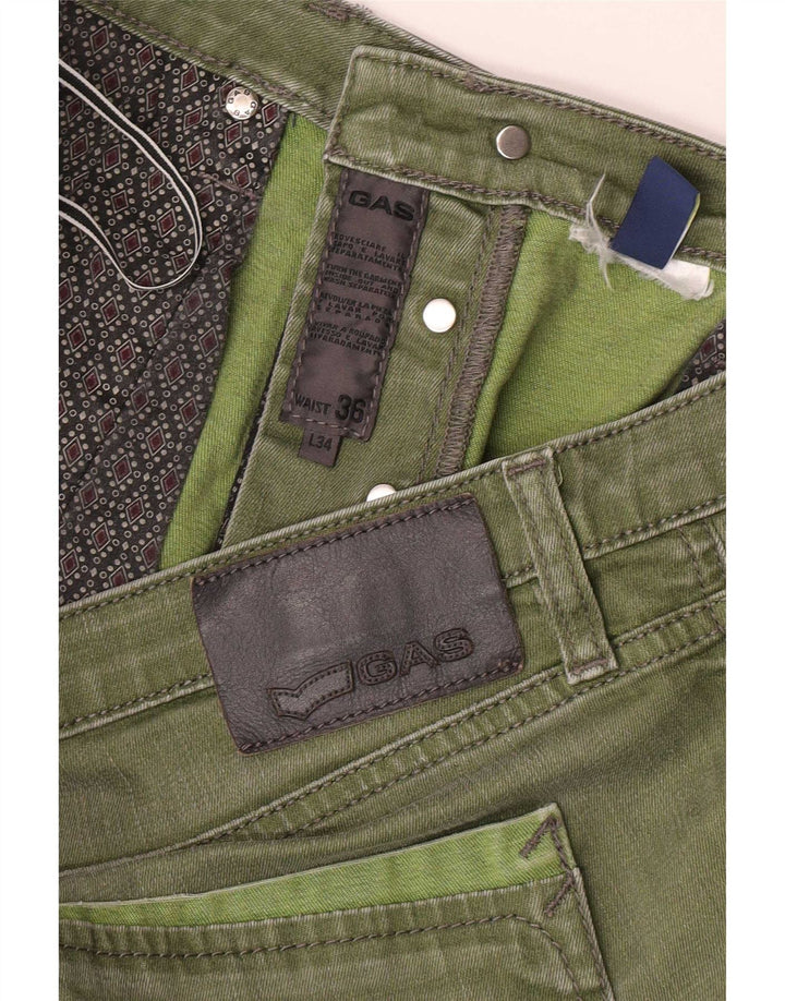 Jeans slim da donna Gas W36 L32 kaki