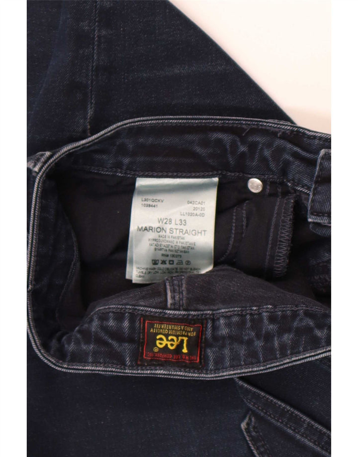 Jeans dritti Marion da donna Lee W28 L26 cotone blu navy