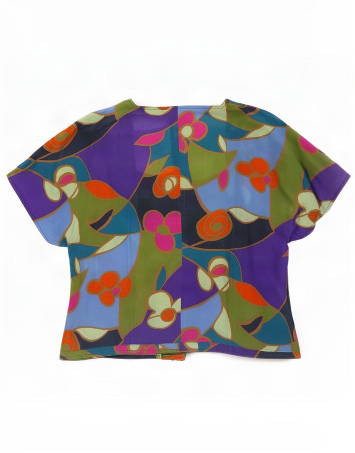Camicia a maniche corte da donna Elite IT 46 Large Acetato multicolore