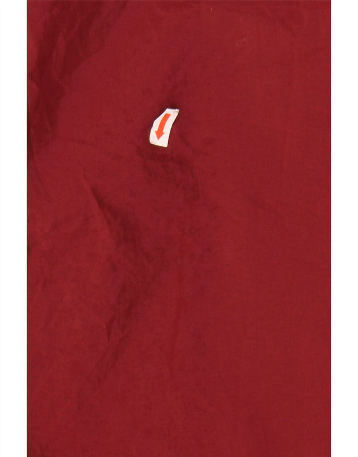IZOD Mens Pullover Tracksuit Top Large Burgundy Nylon Vintage Izod and Second-Hand Izod from Messina Hembry 