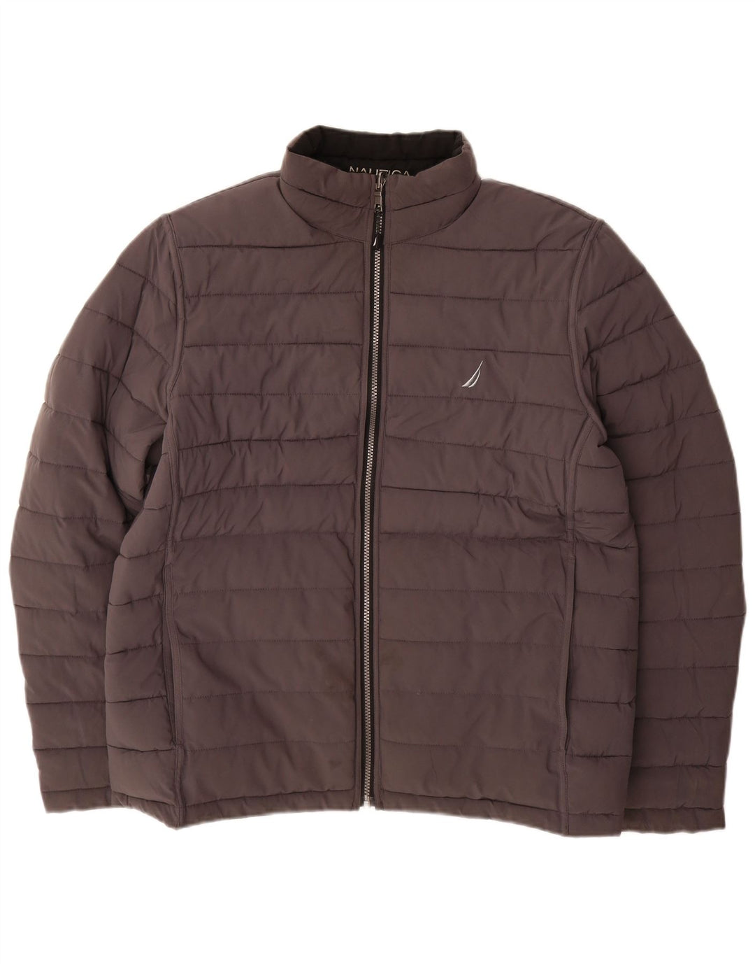 Giacca imbottita reversibile da uomo NAUTICA UK 40 grande poliestere nero