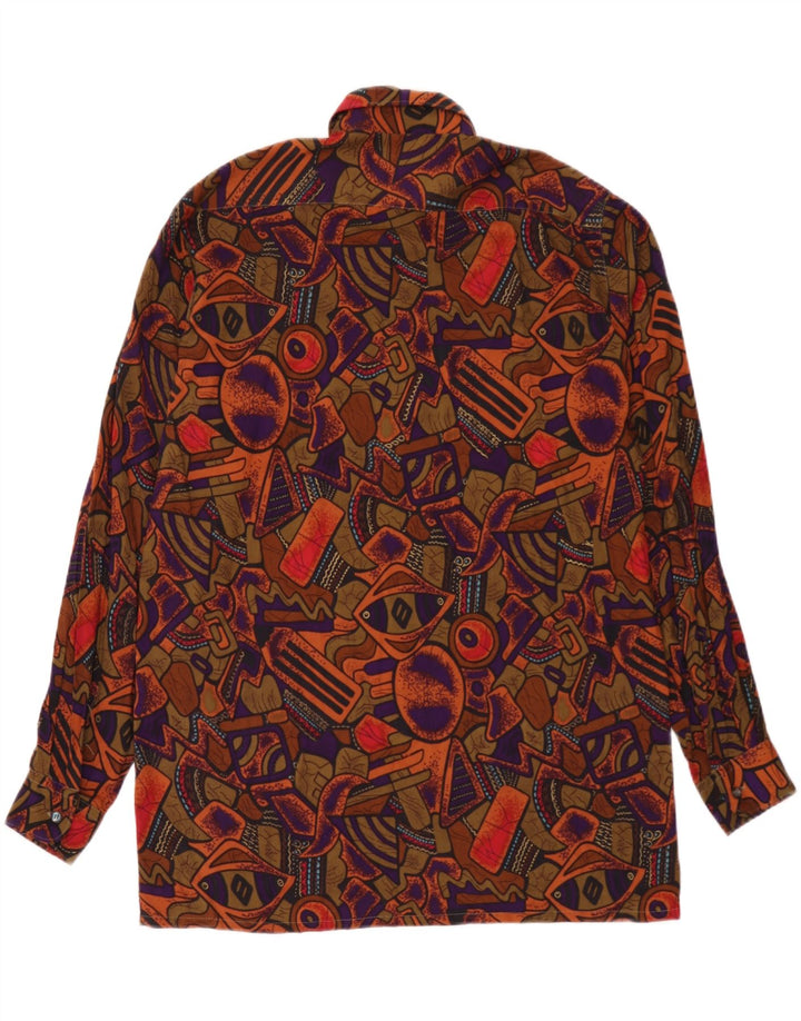 Camicia da uomo Camargue con motivo astratto taglia 39/40 media multicolore