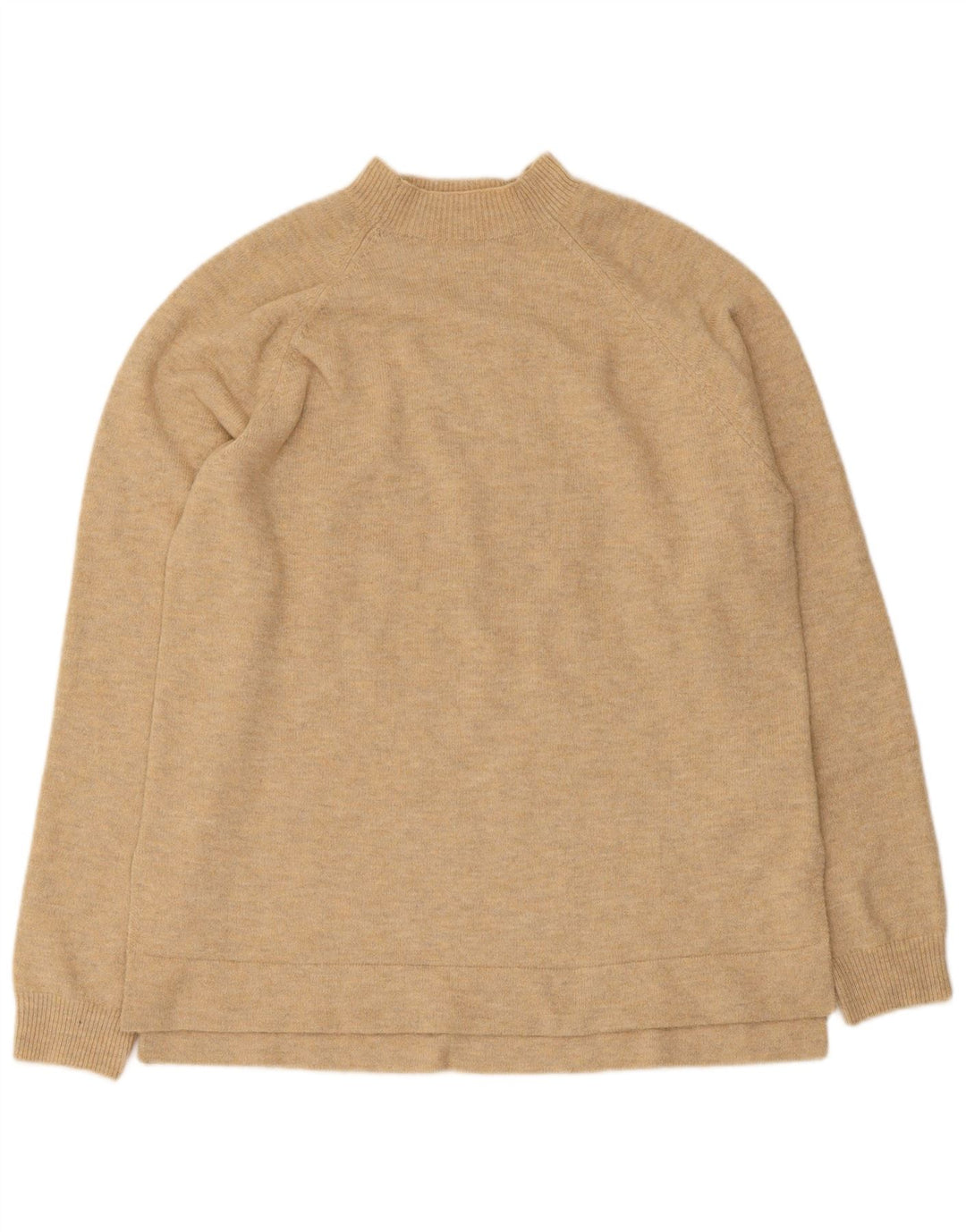 Maglione maglione oversize con collo alto da donna Indi & Cold UK 10 piccolo Beige