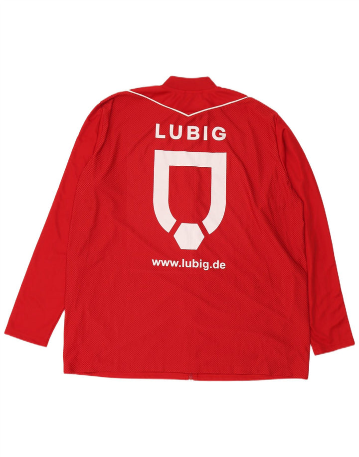 Giacca da ginnastica da uomo Adidas Aeroready Graphic 3XL rossa in poliestere