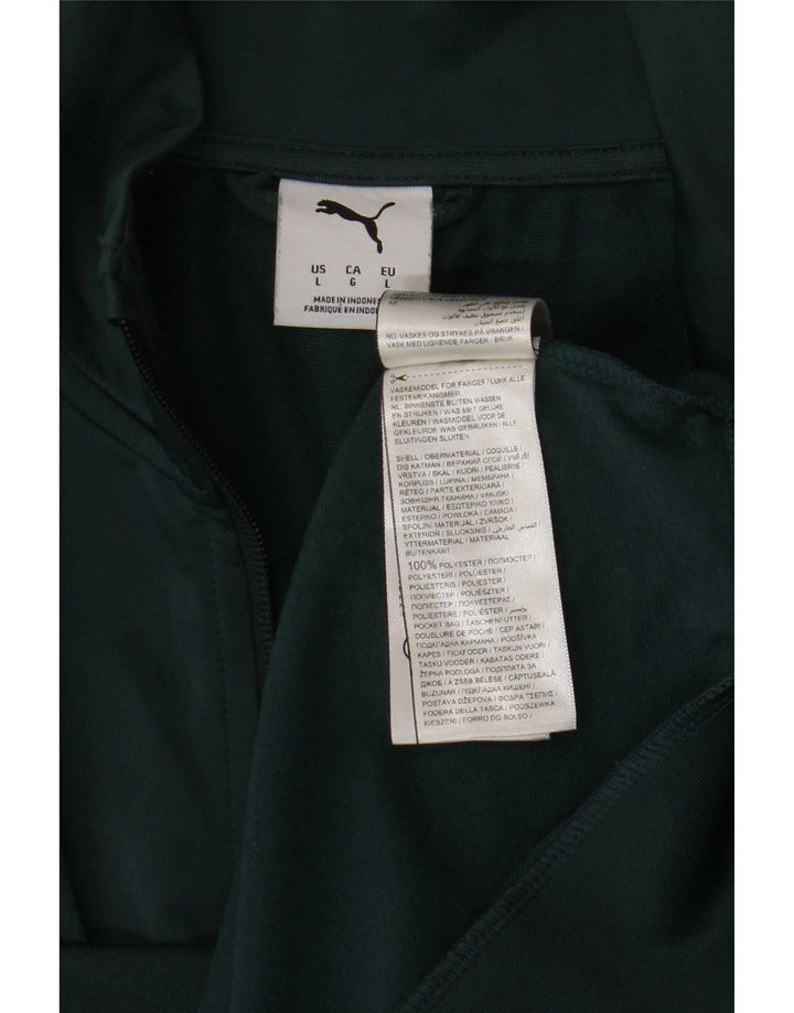 Giacca da tuta da uomo Puma Large verde in poliestere