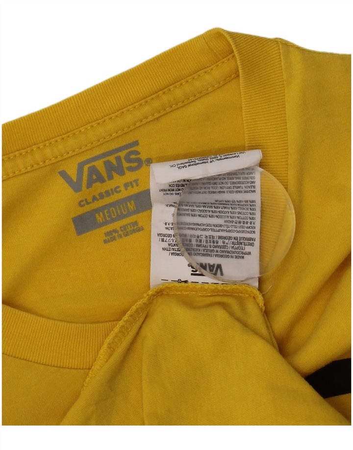 T-shirt grafica da uomo con vestibilità classica Vans, cotone giallo medio