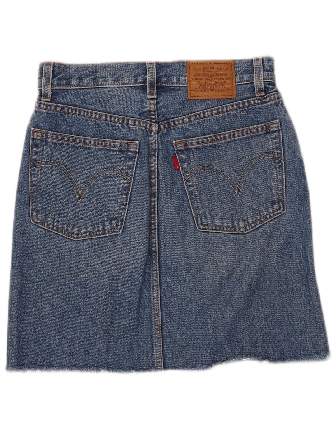 Gonna di jeans da donna Levi's W25 XS in cotone blu