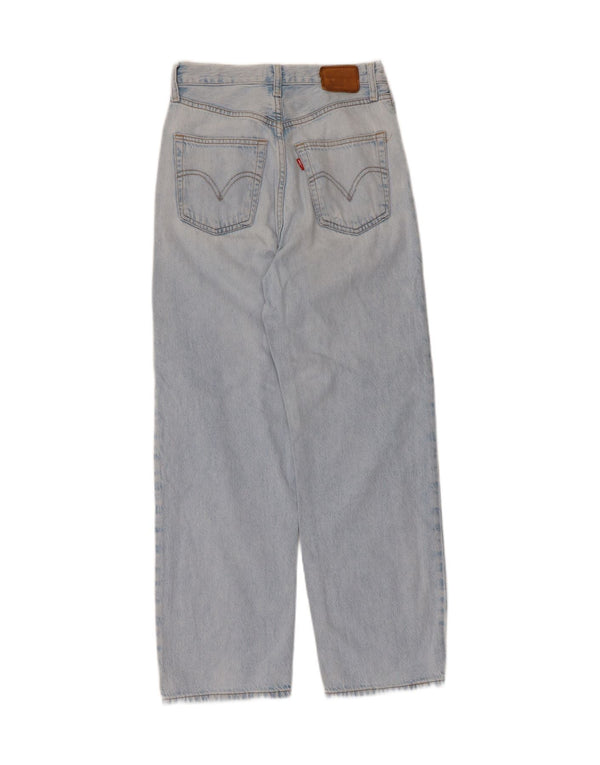 Jeans dritti a vita alta Levi's Ribcage da donna W26 L27 cotone blu