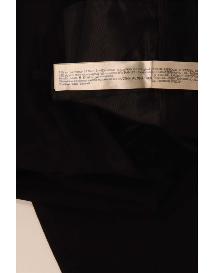 Pantaloni corti dritti da donna Massimo Dutti EU 40 Medium W30 L24 Nero