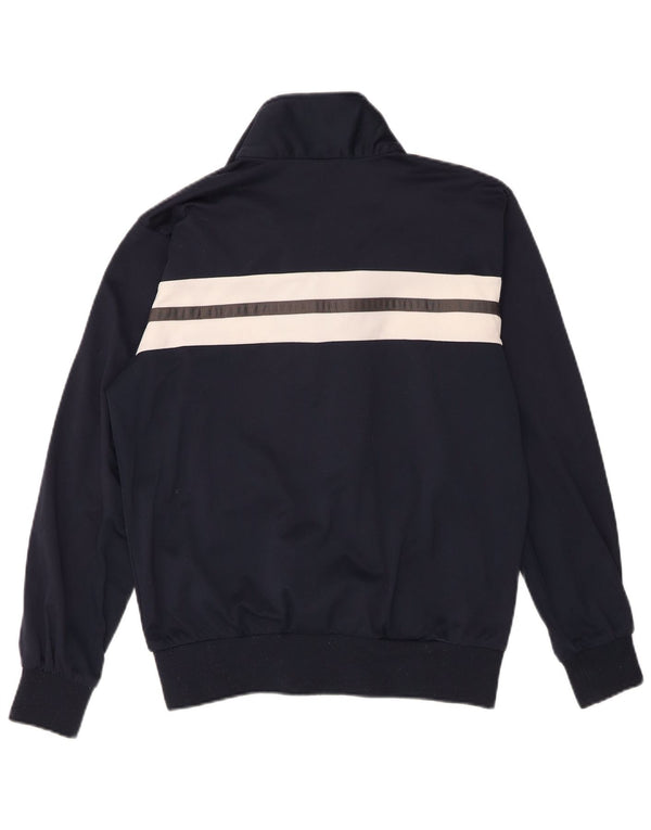 Giacca da ginnastica da uomo Champion piccola in poliestere color block blu navy