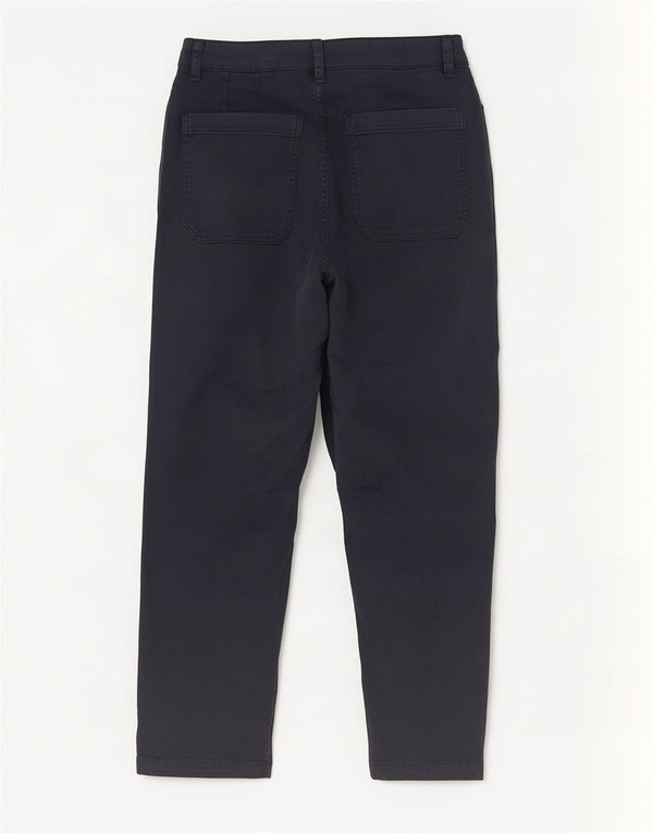 Jeans affusolati corti da donna Fat Face UK 10 piccoli W32 L25 cotone blu navy