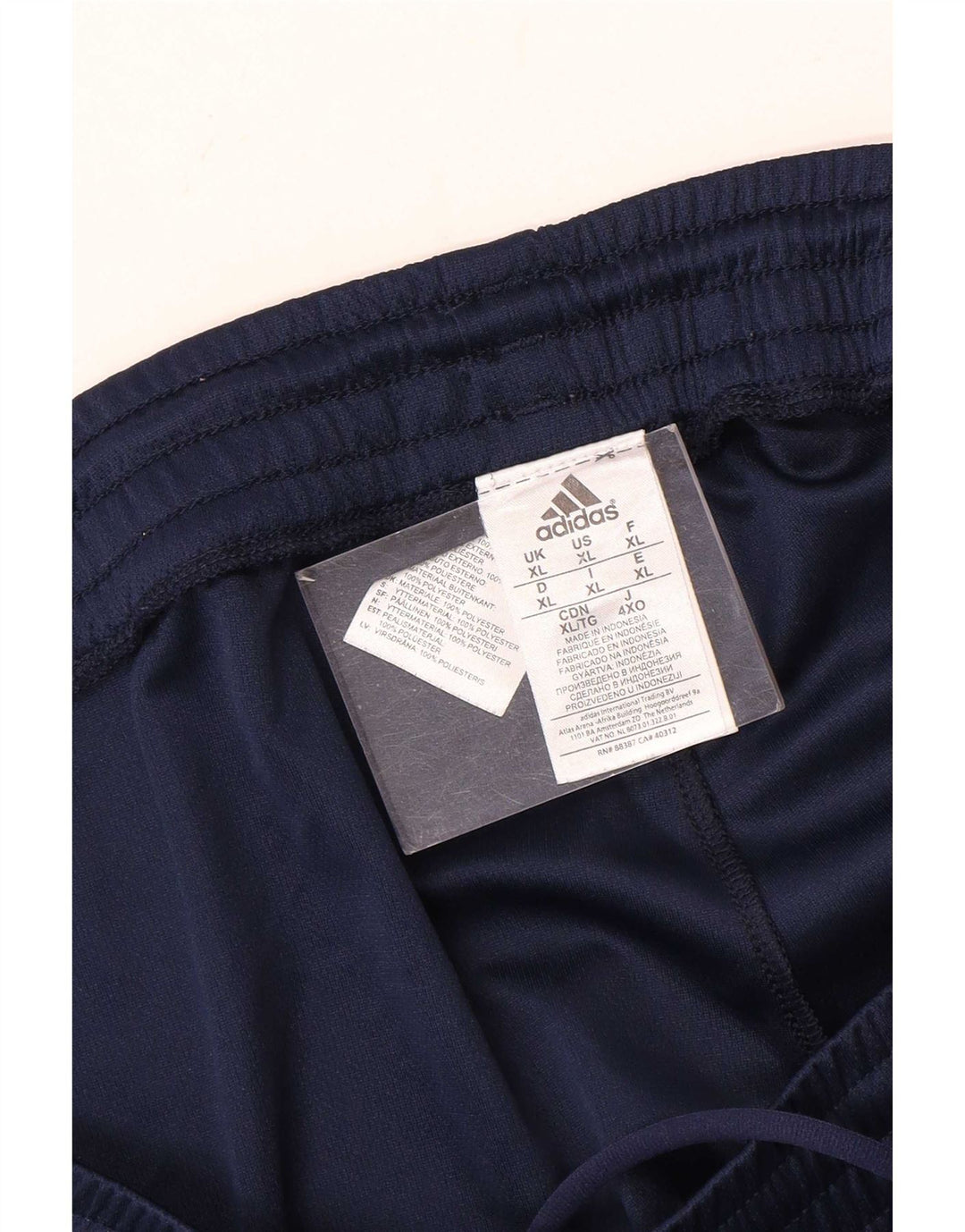Pantaloncini sportivi Adidas Climalite da uomo XL in poliestere blu navy
