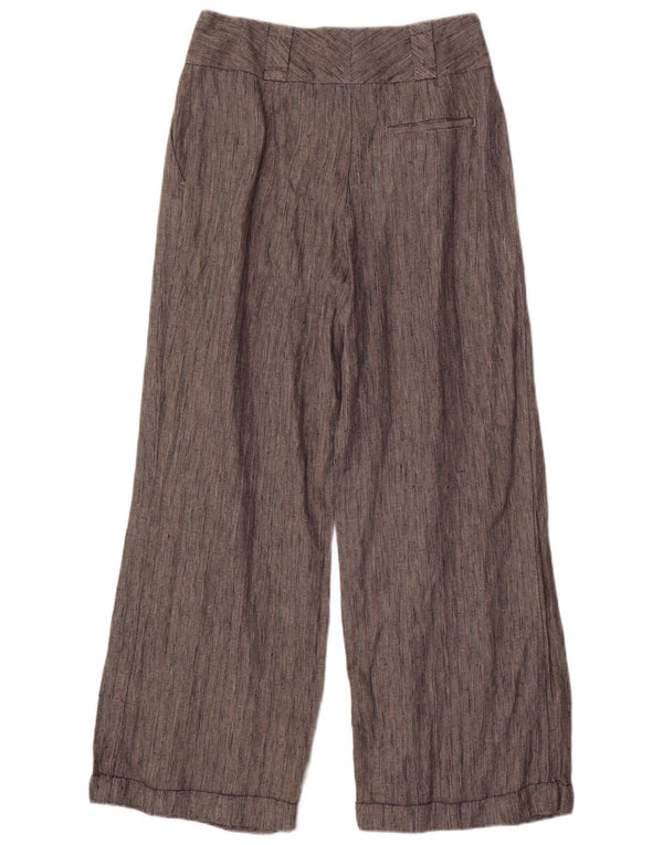 Pantaloni chino da donna Marks & Spencer UK 12 medi W30 L30 neri screziati