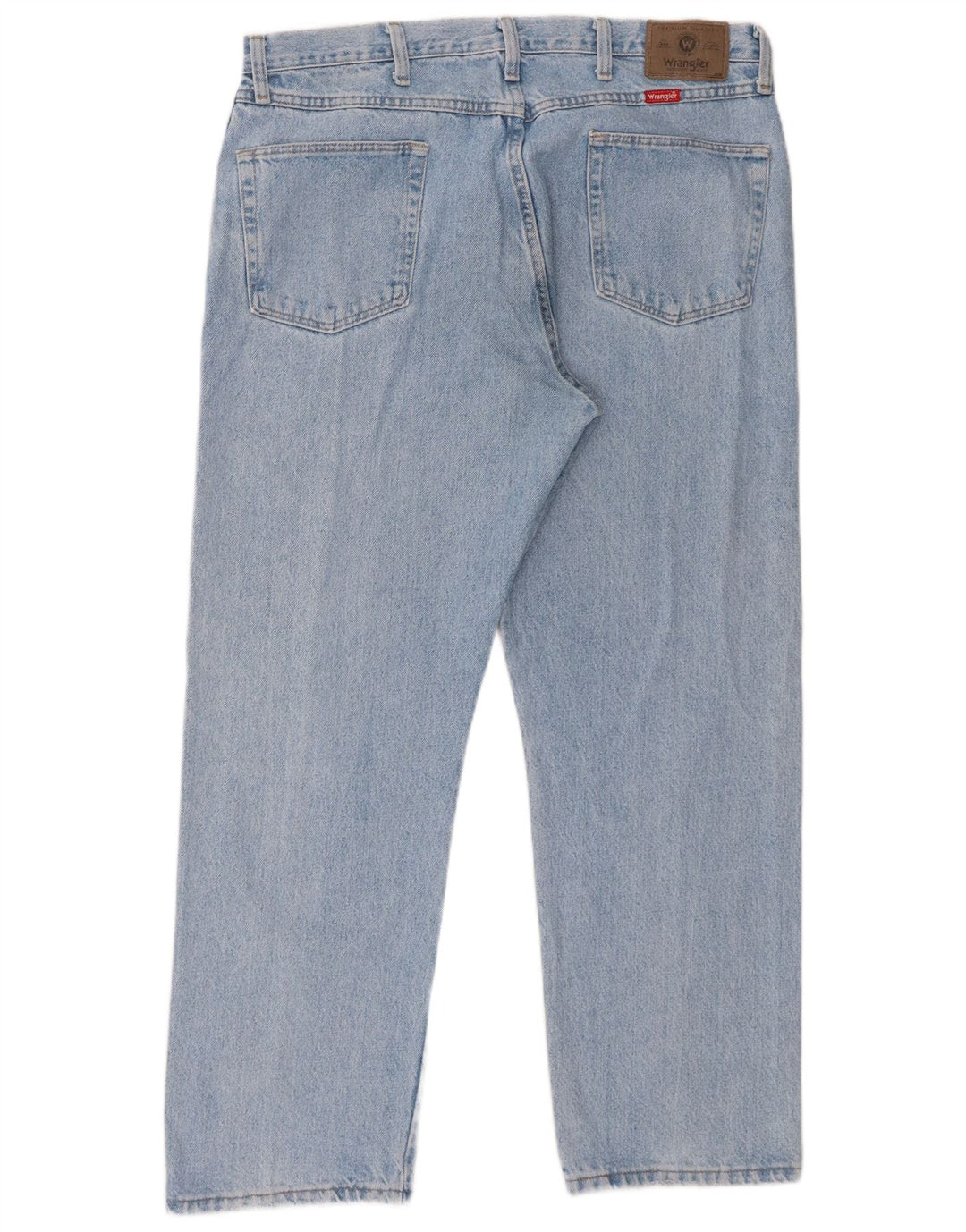 Jeans dritti da uomo Wrangler vestibilità regolare W38 L29 cotone blu