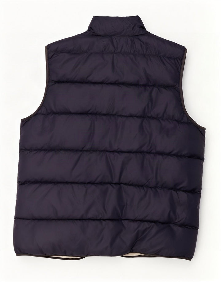 Gilet imbottito reversibile da uomo North Sails UK 38 medio blu navy in poliammide