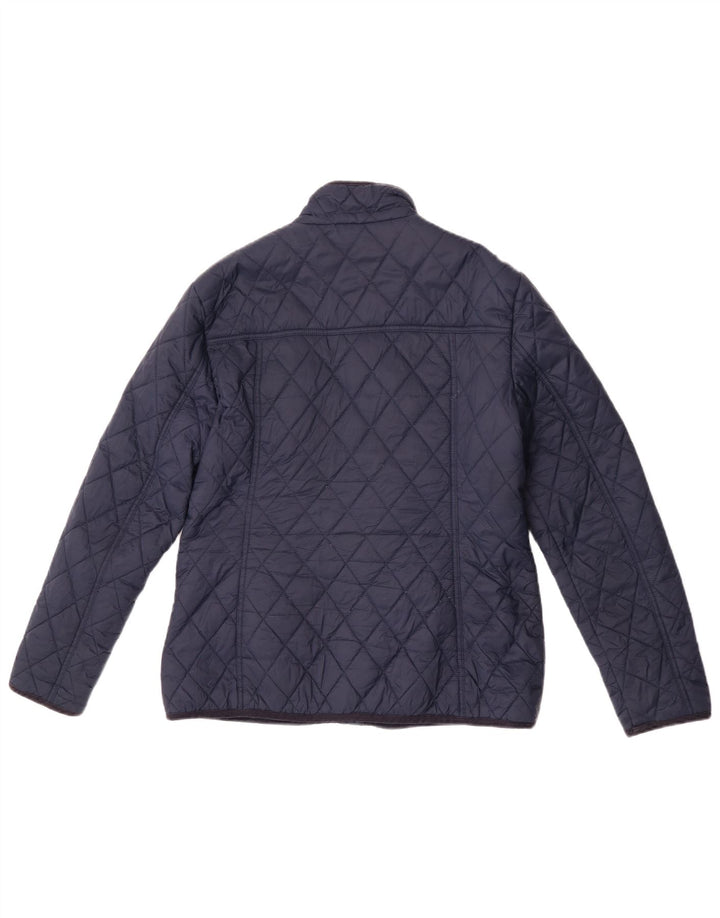 Giacca trapuntata da donna Marks & Spencer UK 12 media blu navy in poliammide