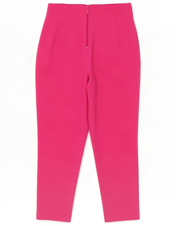 Zara Womens Tapered Casual Trousers Medium W28 L27 Pink Polyester