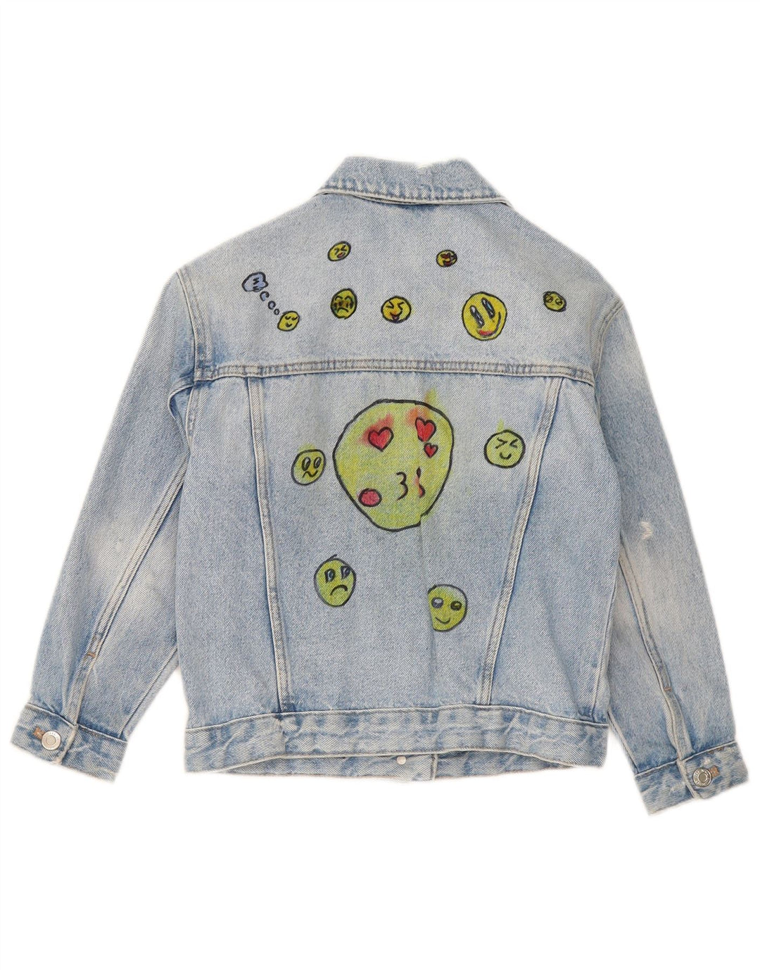 Giacca in denim grafico per ragazze Zara 8-9 anni Blu