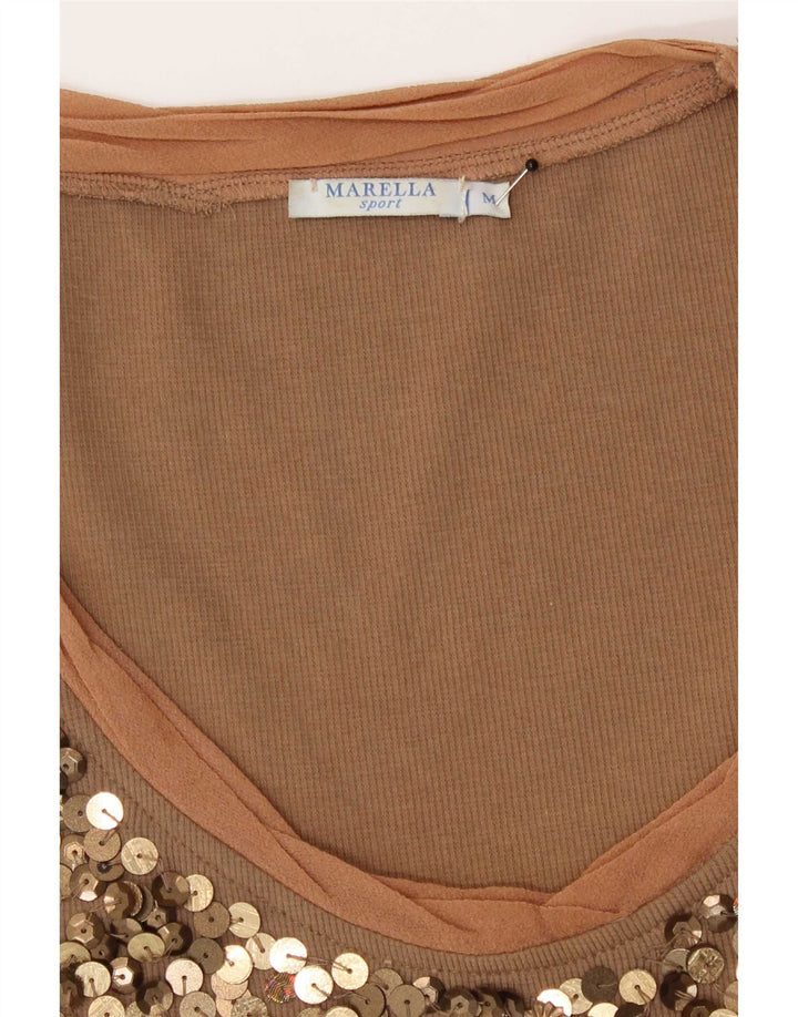 Canotta da donna Marella UK 12 Marrone medio