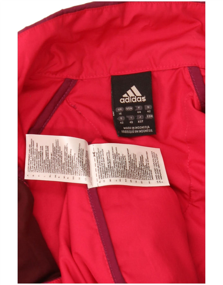 Giacca imbottita Adidas da donna Liner UK 16 Large Bordeaux Poliestere