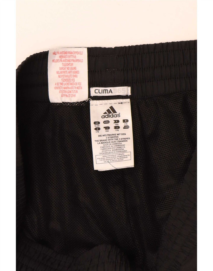 Pantaloni da tuta Adidas Climacool Capri da ragazzo 15-16 anni in poliestere nero