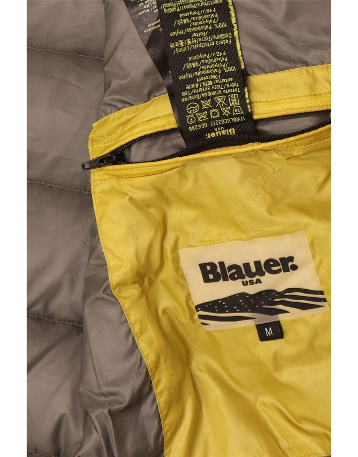 Giacca imbottita con cappuccio da uomo Blauer UK 38 giallo medio in poliammide