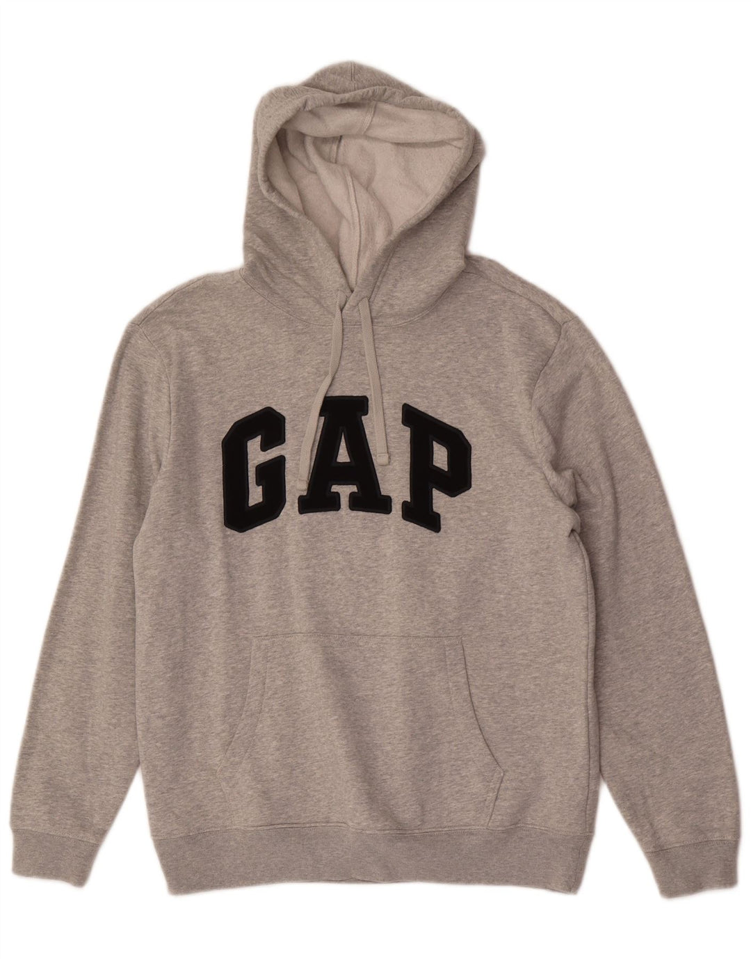 Felpa con cappuccio grafica da uomo Gap in cotone grigio medio