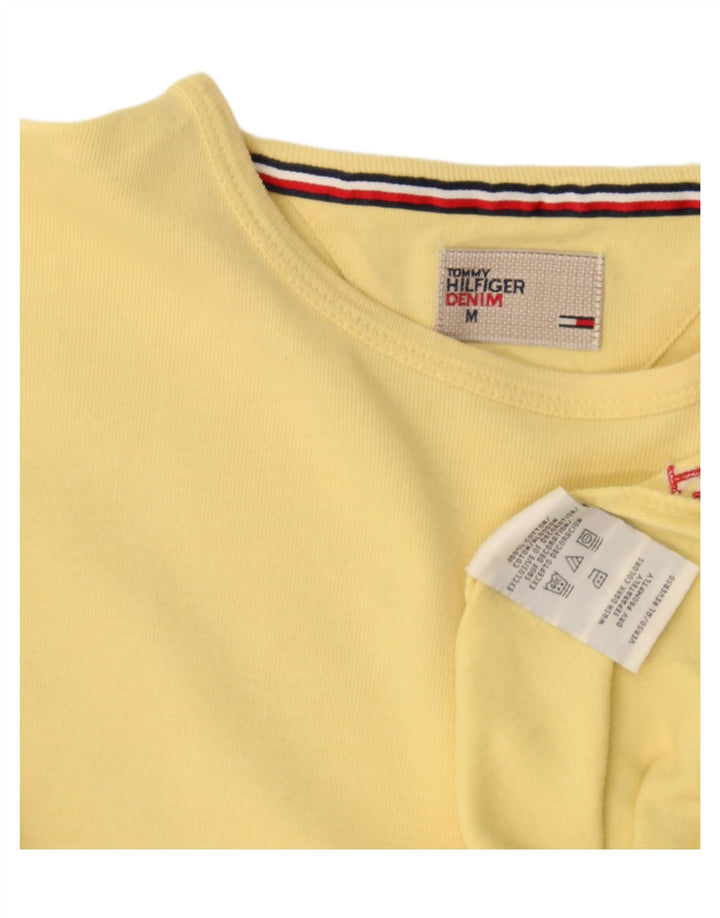 T-shirt da uomo Tommy Hilfiger Top in cotone giallo medio